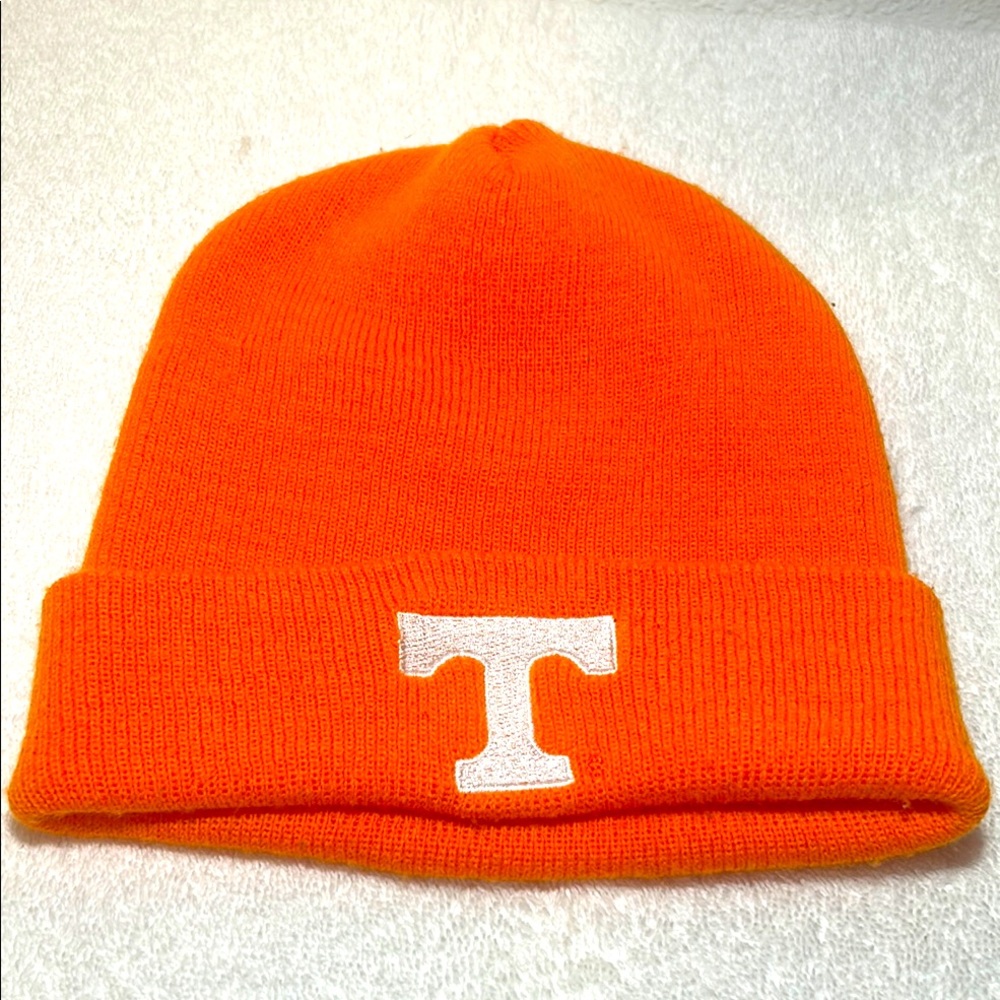 Tennessee Volunteers Orange Beanie with White T Logo